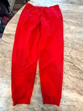 CSG Red Fleece Jogger Sweatpants Women’s XL Athletic Lounge Pants